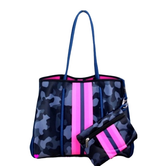 HAUTE SHORE Handbags - HAUTE SHORE NEOPRENE TOTE BAG